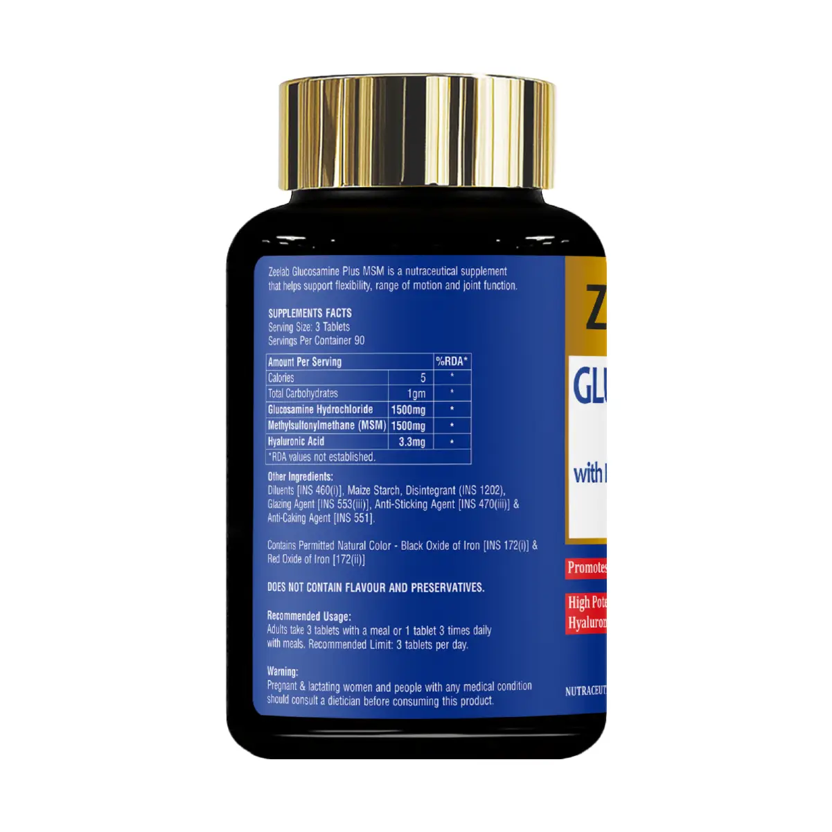 Glucosamine MSM Tablet | Joint Pain Relief & Cartilage Support with Hyaluronic Acid